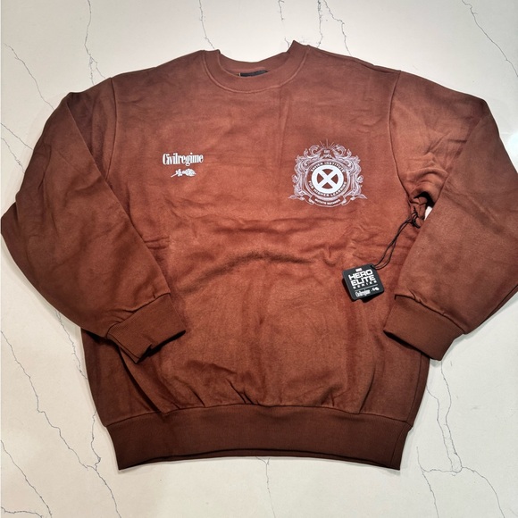 Brown Civil Regime X-Men Crewneck - L - Picture 1 of 4